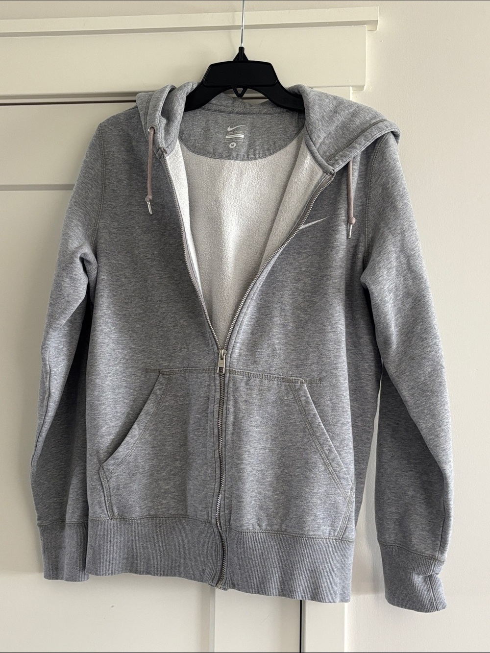 Nike Men's Heather Gray Full-Zip Hooded Sweatshirt